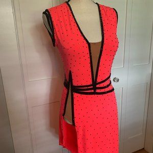 Pink/Coral Latin/Rhythm Dress Size S/M